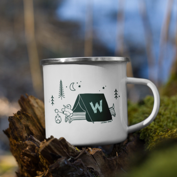 Camp Weenieton Enamel Mug
