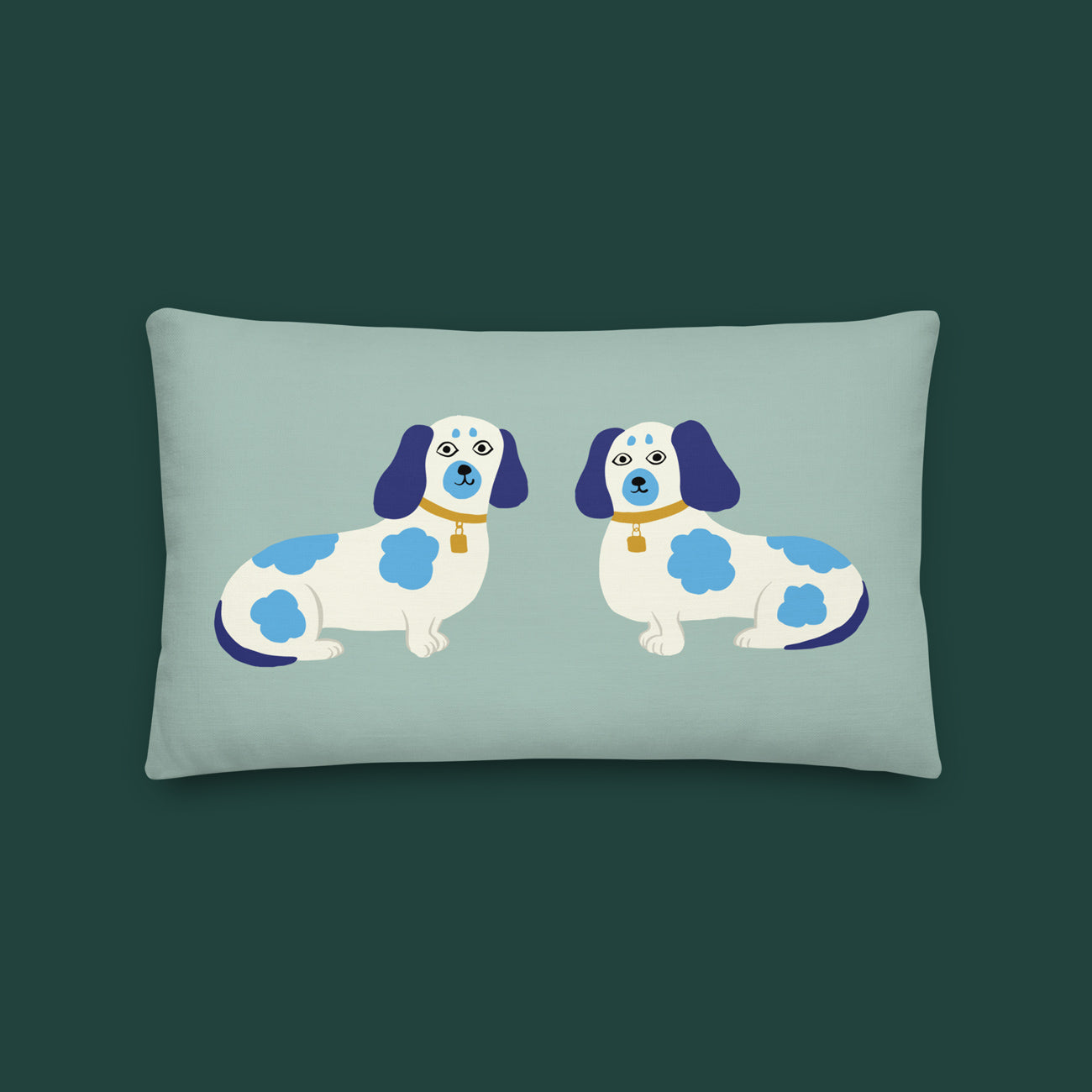 Staffordshire Sausage Dogs Pillow