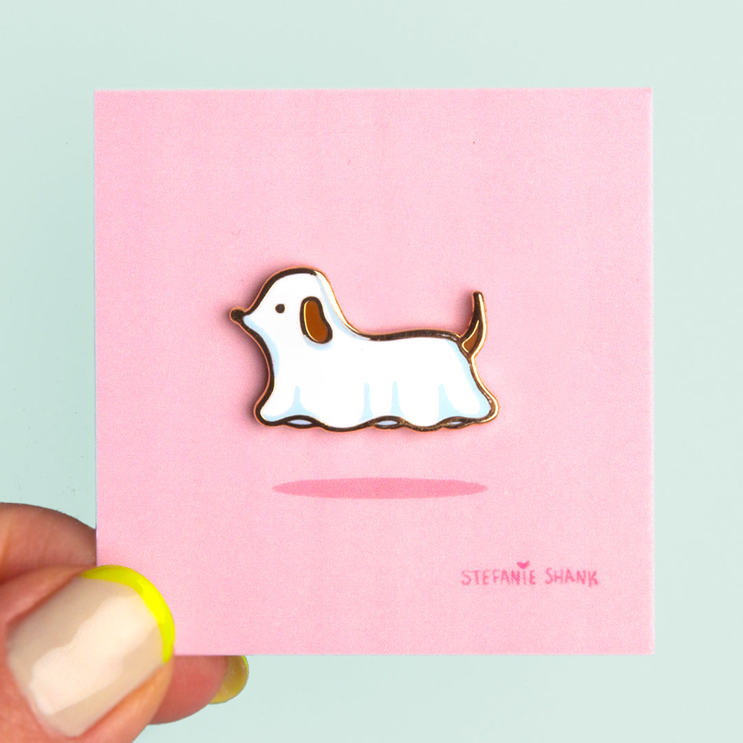Ghost Pup Pin