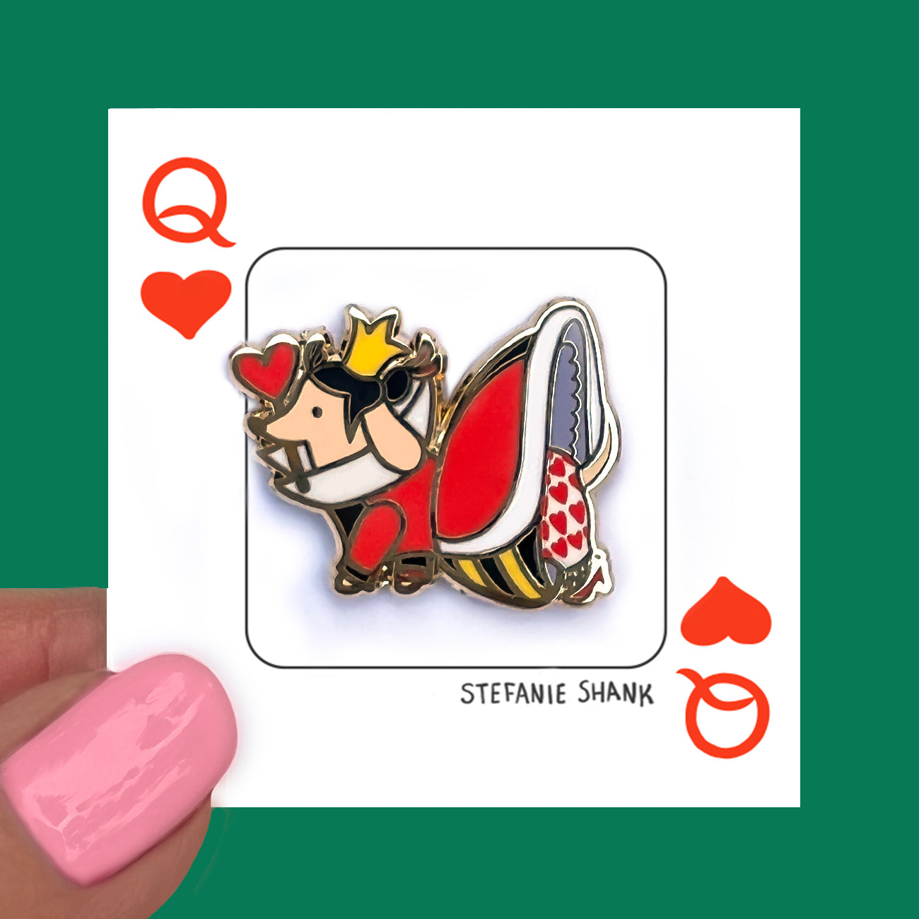 Ween of Hearts Pin