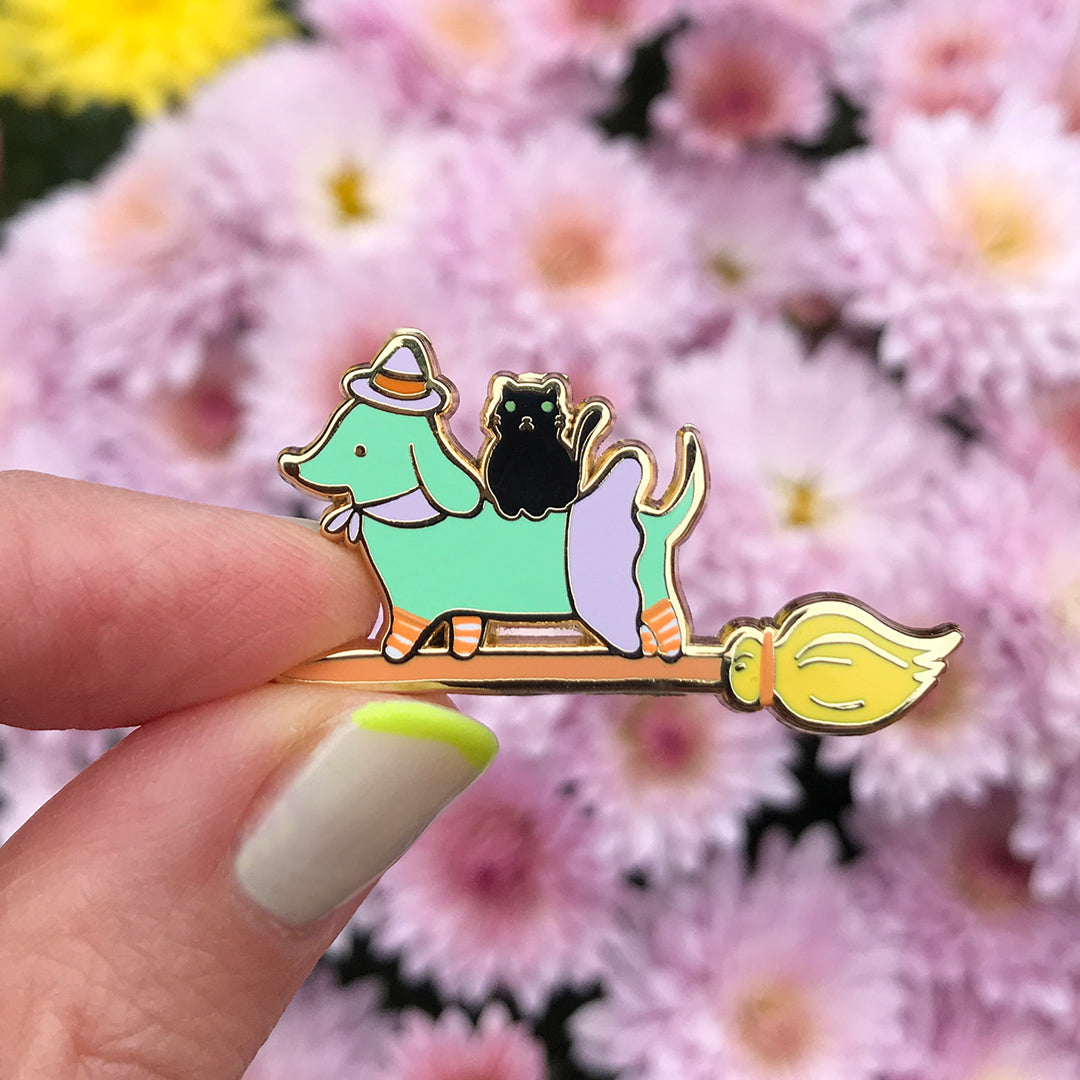 Witchy Weenie Pin