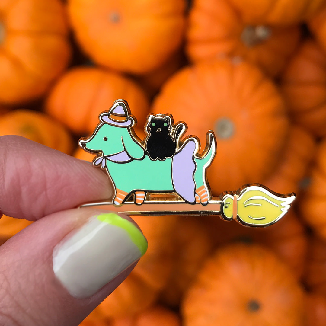 Witchy Weenie Pin