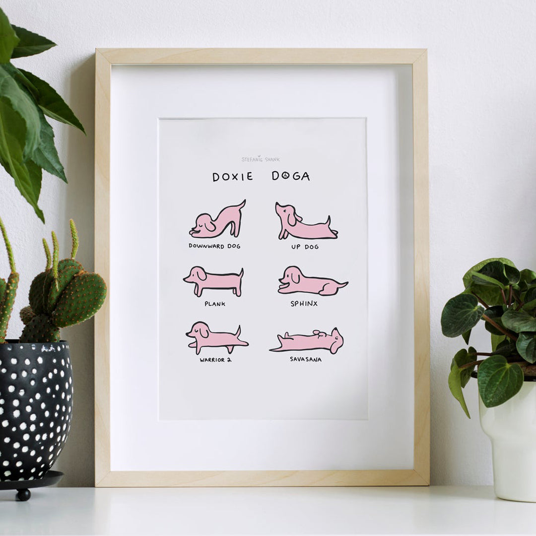 Doxie Doga Signed Print