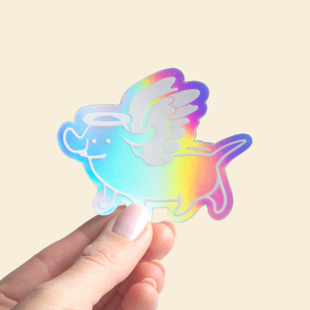 Ween Angel Holographic Sticker