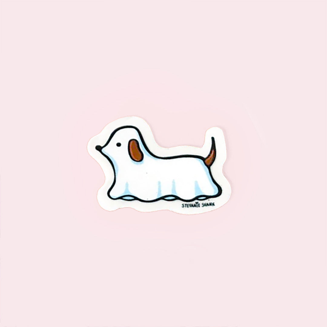 Ghost Pup Sticker