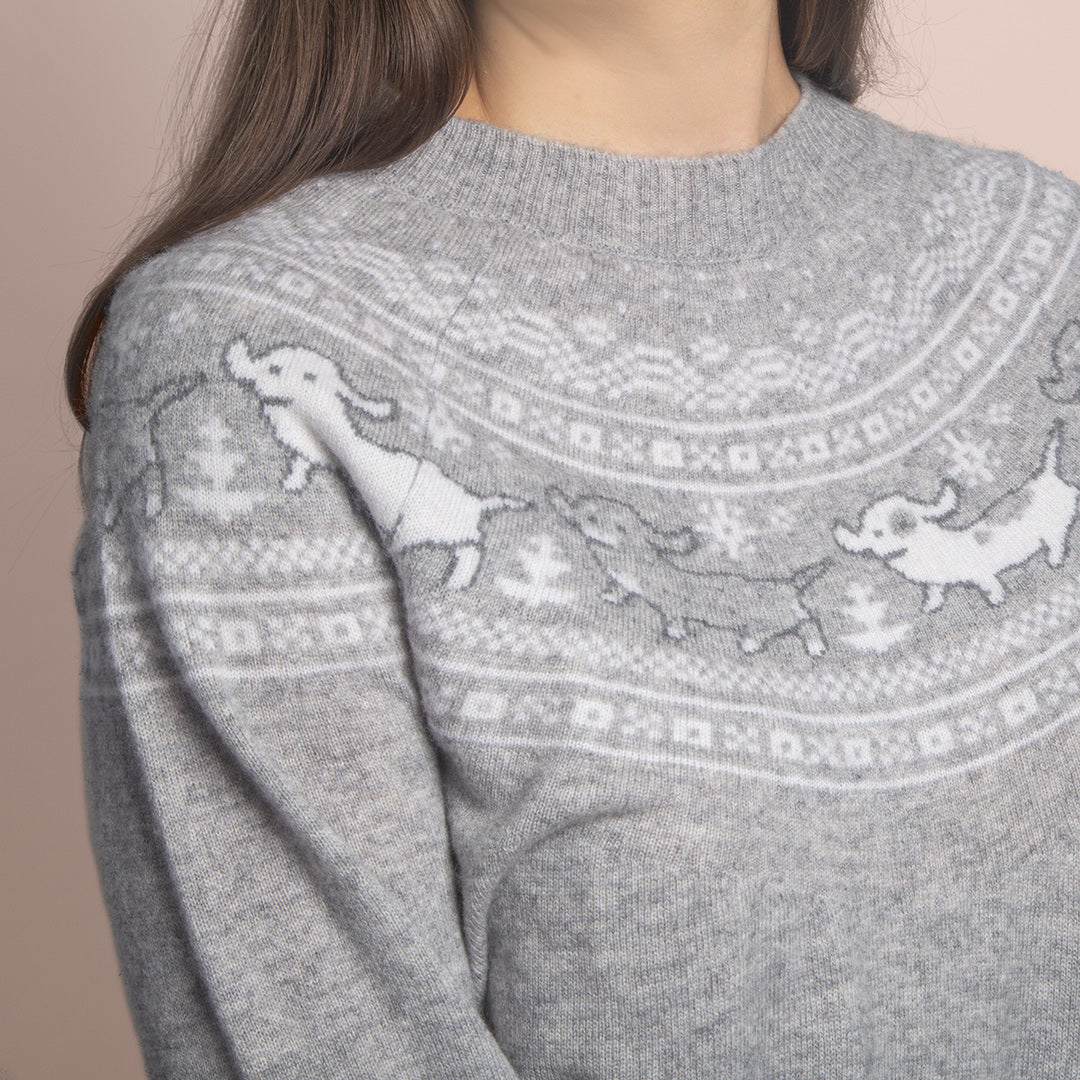 Weenieton Fair Isle Wool + Cashmere Sweater