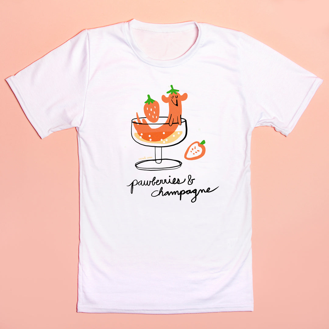Pawberries and Champagne・ Ween Tee